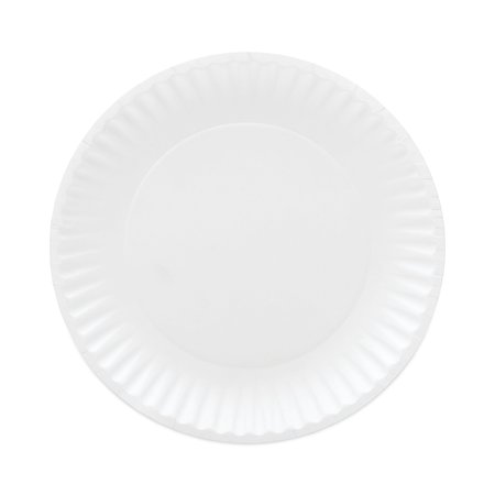 AJM PACKAGING Coated Paper Plates, 6", White, Round, PK1200 CP6OAWH
